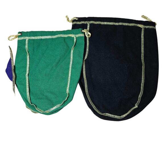 Lot of 4 Crown Royal Bags, 2 Sizes Purple, One Green, One Black, All Excellent - Picture 5 of 8